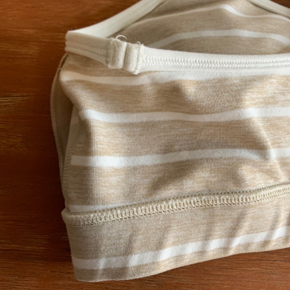 𝅺lululemon Striped Sports Bra Size 12 ALTERED PLEASE READ DESCRIPTION (1246) - Picture 9 of 13